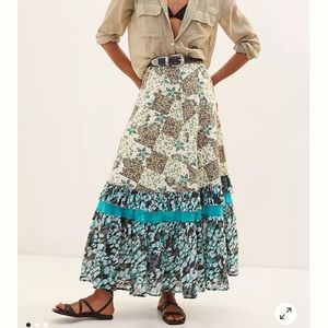 Anthropologie Patchwork Skirt